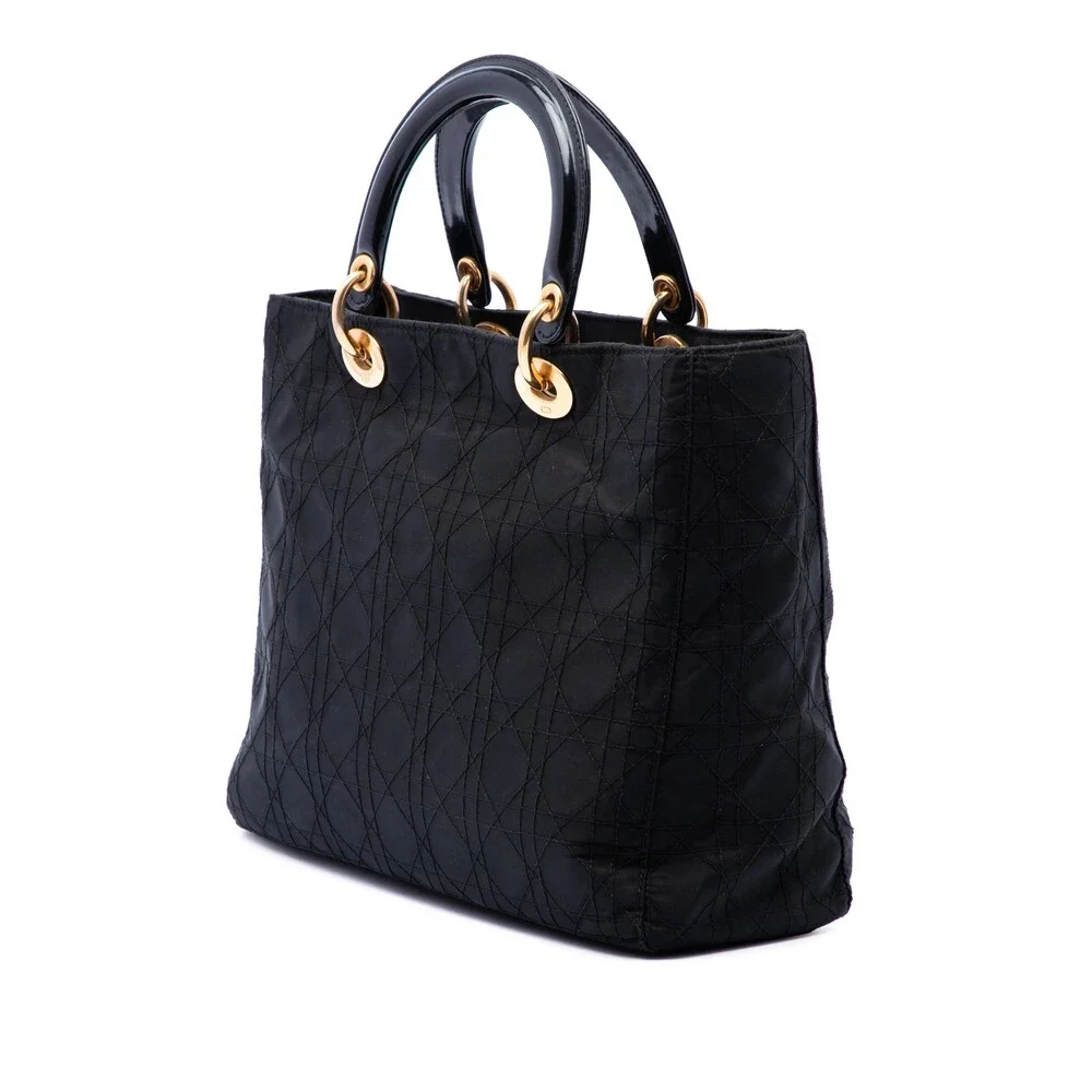 Dior Large Nylon Cannage Lady Pre-Loved #271555D14B - Picture 2 of 6
